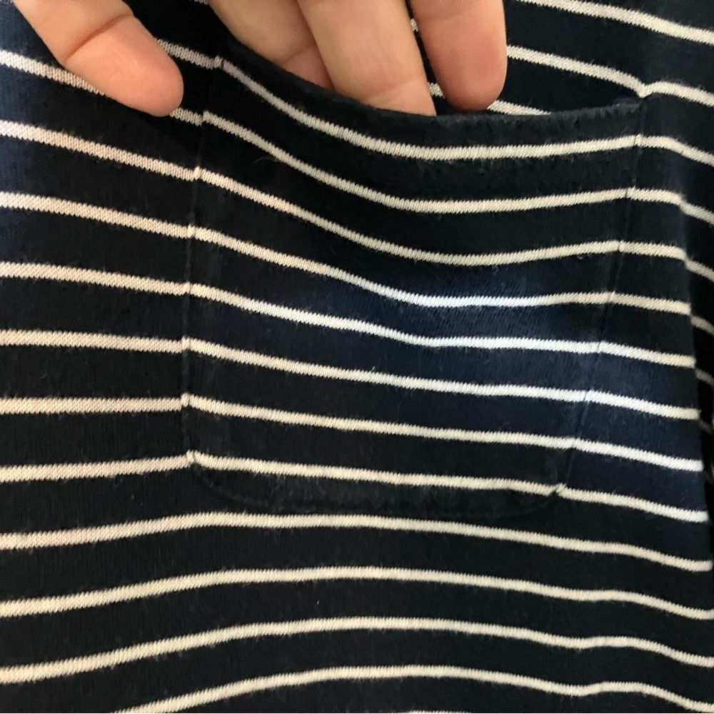 Lauren Ralph Lauren, midi dress, excellent condition, size M, blue/white striped - Picture 3 of 4